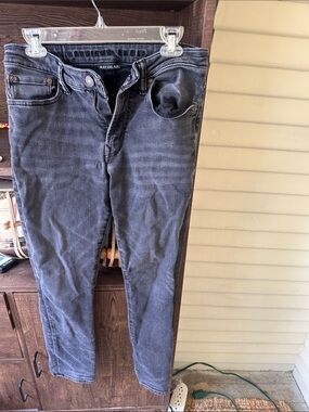 American Eagle Outfitters Men's Slim Jeans in Charcoal